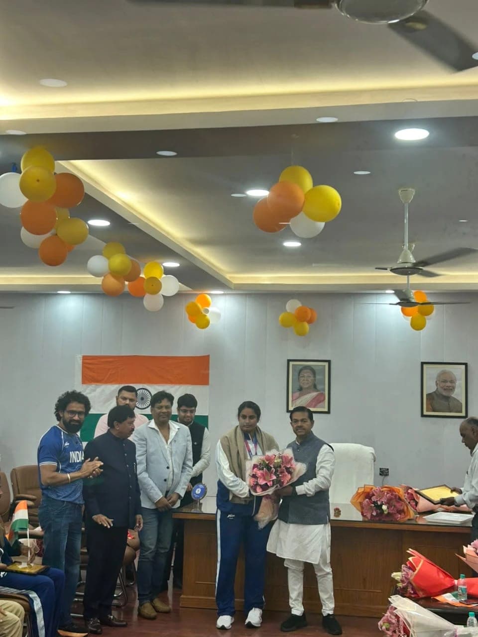 Glasgow 2026 para medallists felicitated by Union Minister B.L. Verma